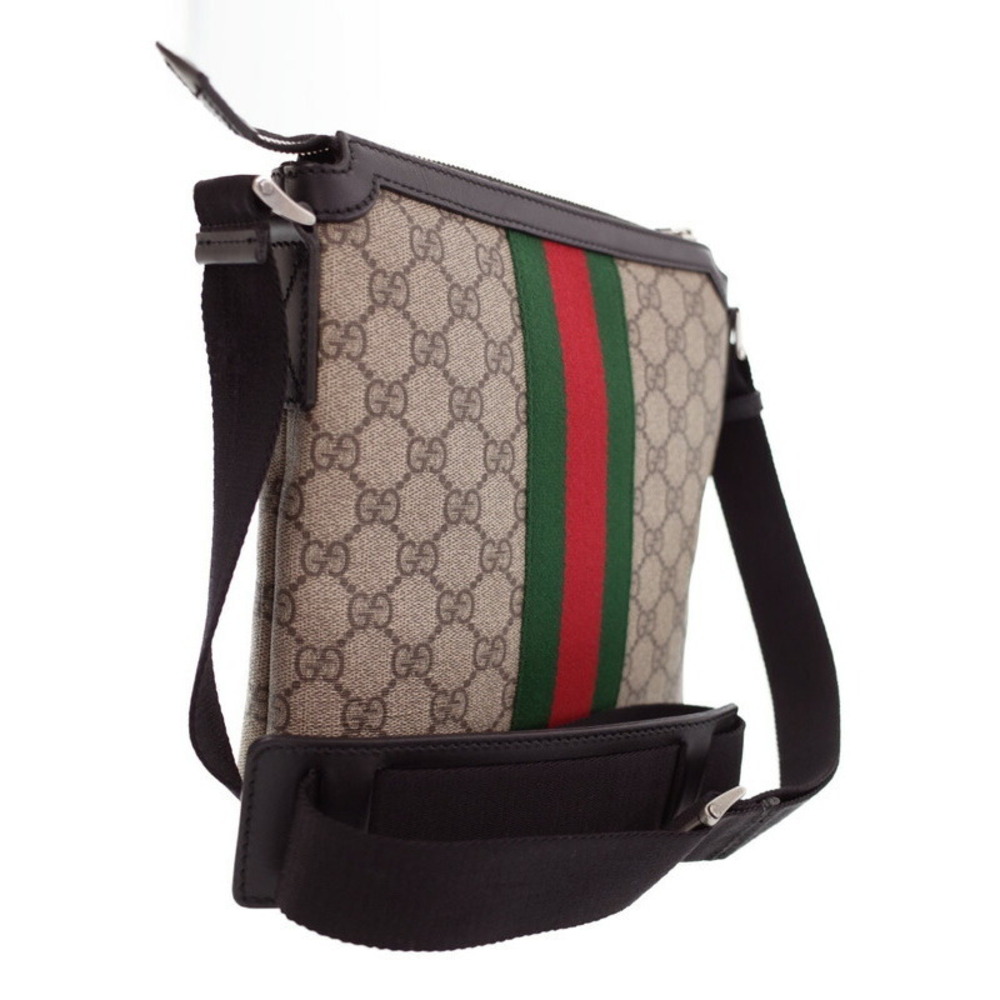 Gucci Messenger Supreme Flat Line Shoulder Sherry GG Bag